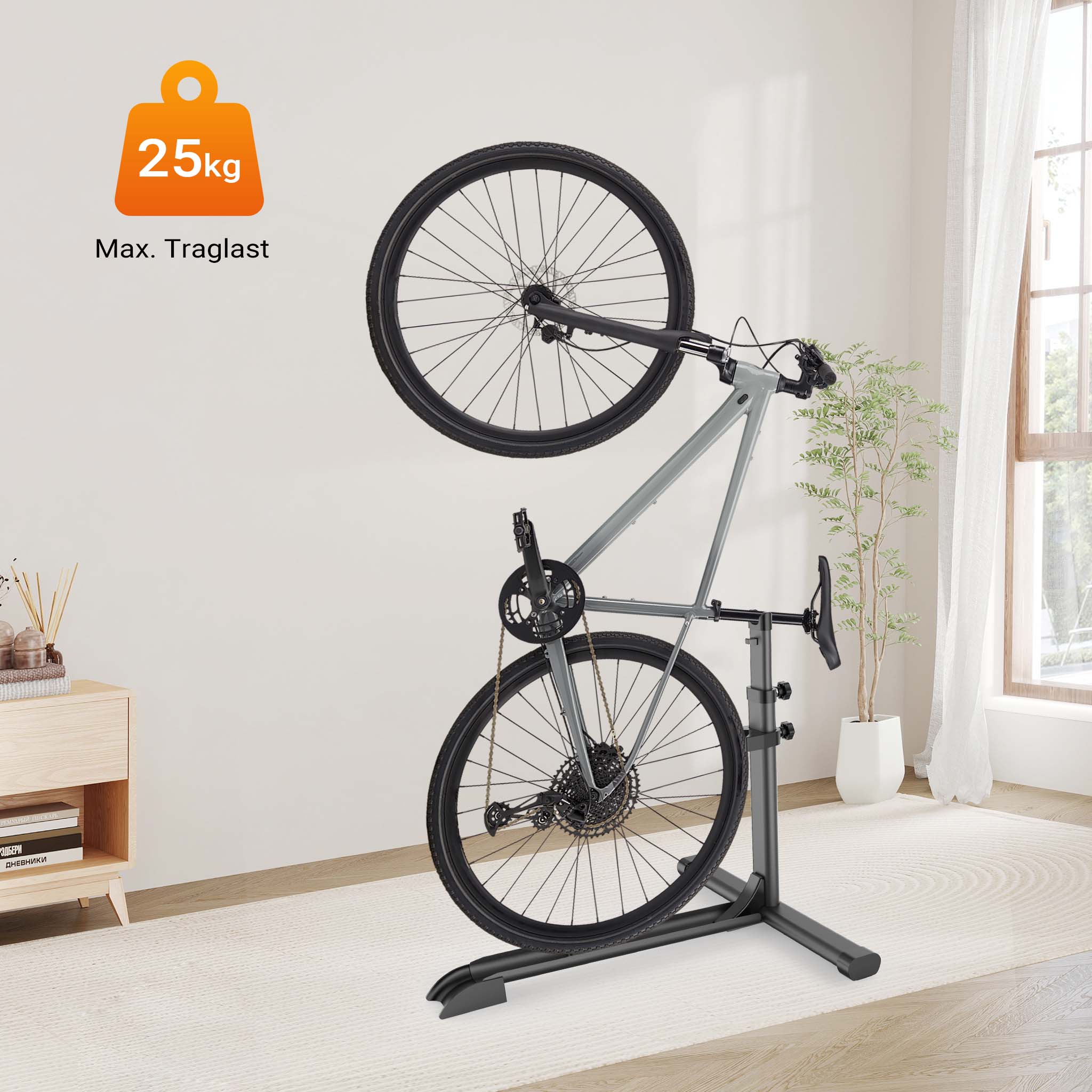 Wiltec universal Fahrradstnder 68,8x56x49,3-81,1cm Fahrradhalter  Abstellstnder | eBay