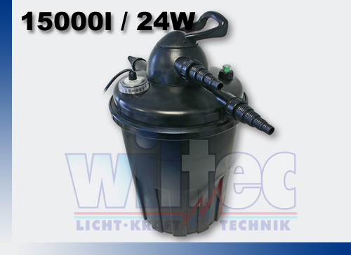 JEBAO BIODRUCKTEICHFILTER UVC 24W 15000l einfach rückspülbar Teich